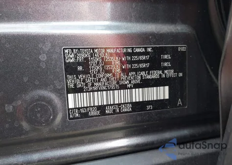 2022 Toyota Rav4 Le from USA, damaged, VIN 2T3H1RFVXNC179515